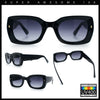 Womens Classy Mod Thick Plastic Rounded Rectangle Fashion Sunglasses