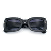 Womens Classy Mod Thick Plastic Rounded Rectangle Fashion Sunglasses