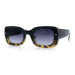 Womens Classy Mod Thick Plastic Rounded Rectangle Fashion Sunglasses