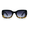 Womens Classy Mod Thick Plastic Rounded Rectangle Fashion Sunglasses
