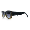 Womens Classy Mod Thick Plastic Rounded Rectangle Fashion Sunglasses