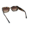 Womens Classy Mod Thick Plastic Rounded Rectangle Fashion Sunglasses