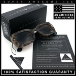Womens Classy Mod Thick Plastic Rounded Rectangle Fashion Sunglasses