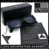 Womens Squared Rectangle Frost Matte Thick Temple Plastic Mod Sunglasses
