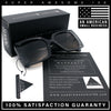 Womens Bold Thick Plastic Butterfly Squared Rectangle Oversize Diva Sunglasses