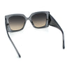 Womens Bold Thick Plastic Butterfly Squared Rectangle Oversize Diva Sunglasses