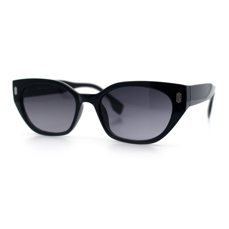 Womens Mod Urban City Hipster Rectangle Cat Eye Plastic Sunglasses