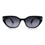 Womens Mod Urban City Hipster Rectangle Cat Eye Plastic Sunglasses