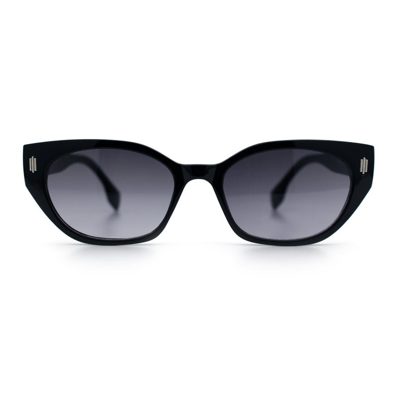 Womens Mod Urban City Hipster Rectangle Cat Eye Plastic Sunglasses