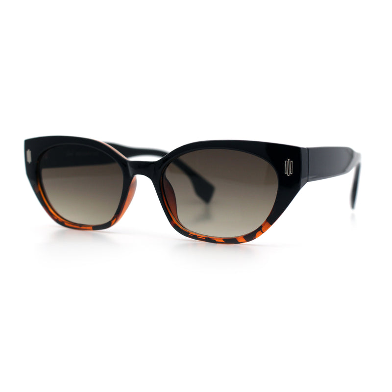 Womens Mod Urban City Hipster Rectangle Cat Eye Plastic Sunglasses