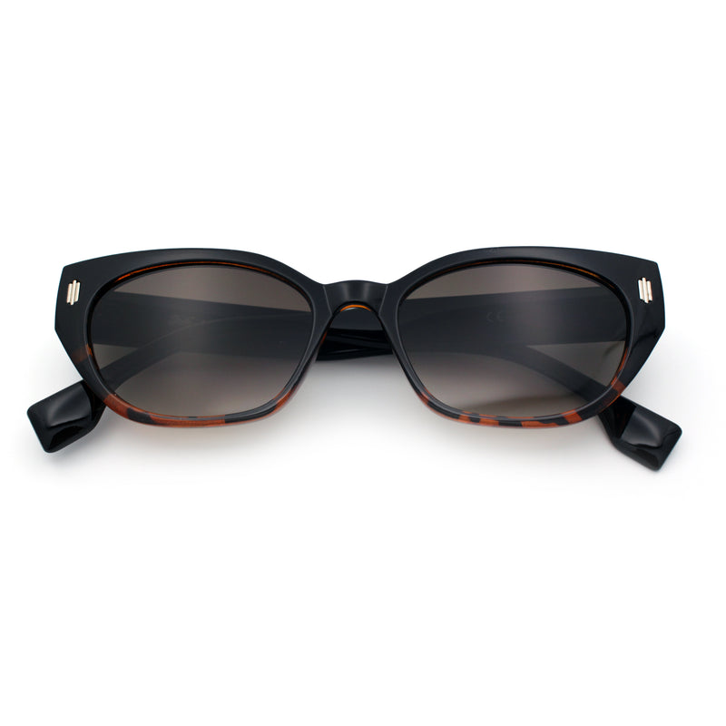 Womens Mod Urban City Hipster Rectangle Cat Eye Plastic Sunglasses