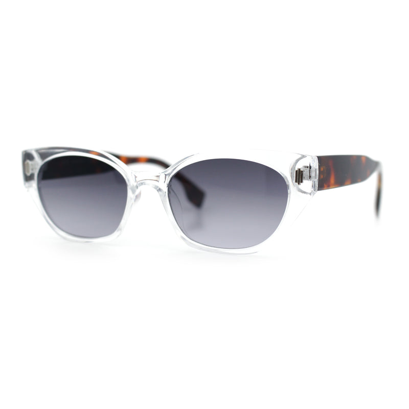Womens Mod Urban City Hipster Rectangle Cat Eye Plastic Sunglasses