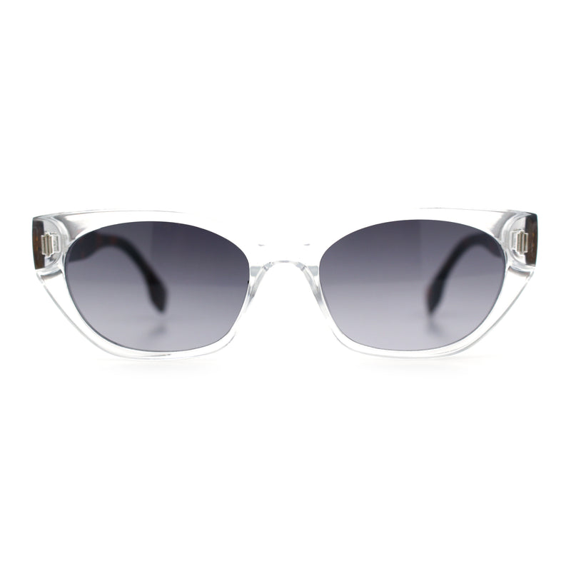 Womens Mod Urban City Hipster Rectangle Cat Eye Plastic Sunglasses