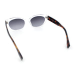 Womens Mod Urban City Hipster Rectangle Cat Eye Plastic Sunglasses