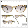 Womens Mod Urban City Hipster Rectangle Cat Eye Plastic Sunglasses