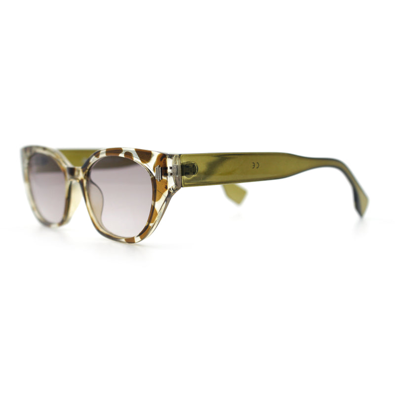 Womens Mod Urban City Hipster Rectangle Cat Eye Plastic Sunglasses