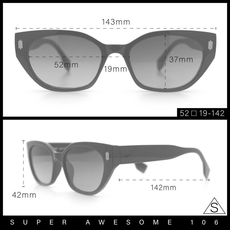 Womens Mod Urban City Hipster Rectangle Cat Eye Plastic Sunglasses