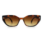 Womens Mod Urban City Hipster Rectangle Cat Eye Plastic Sunglasses