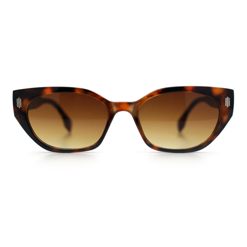 Womens Mod Urban City Hipster Rectangle Cat Eye Plastic Sunglasses