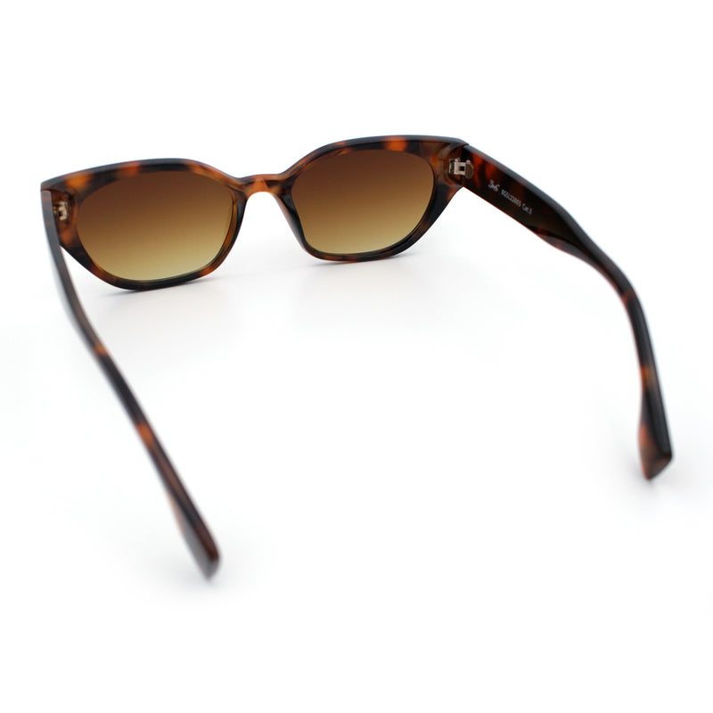 Womens Mod Urban City Hipster Rectangle Cat Eye Plastic Sunglasses