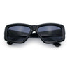 Womens Oversized Thick Plastic Sport 90s Fashion Rectangle Sunglasses