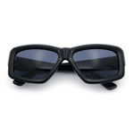 Womens Oversized Thick Plastic Sport 90s Fashion Rectangle Sunglasses