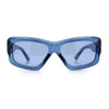 Womens Oversized Thick Plastic Sport 90s Fashion Rectangle Sunglasses