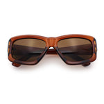 Womens Oversized Thick Plastic Sport 90s Fashion Rectangle Sunglasses