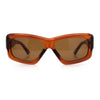 Womens Oversized Thick Plastic Sport 90s Fashion Rectangle Sunglasses