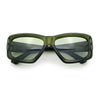 Womens Oversized Thick Plastic Sport 90s Fashion Rectangle Sunglasses
