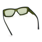 Womens Oversized Thick Plastic Sport 90s Fashion Rectangle Sunglasses