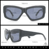 Womens Oversized Thick Plastic Sport 90s Fashion Rectangle Sunglasses