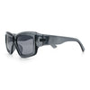 Womens Oversized Thick Plastic Sport 90s Fashion Rectangle Sunglasses