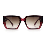 Womens Rose Metal Button Gem Arm Rimless Rectangle Designer Fashion Sunglasses