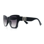 Womens Oversized Exposed Lens Rectangle Cat Eye Designer Fashion Luxury Sunglasses