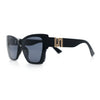 Womens Oversized Exposed Lens Rectangle Cat Eye Designer Fashion Luxury Sunglasses