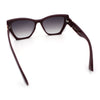 Womens Oversized Exposed Lens Rectangle Cat Eye Designer Fashion Luxury Sunglasses