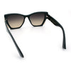 Womens Oversized Exposed Lens Rectangle Cat Eye Designer Fashion Luxury Sunglasses