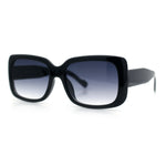 Womens Classy 90s Styling Chic Rectangle Designer Fashion Plastic Sunglasses