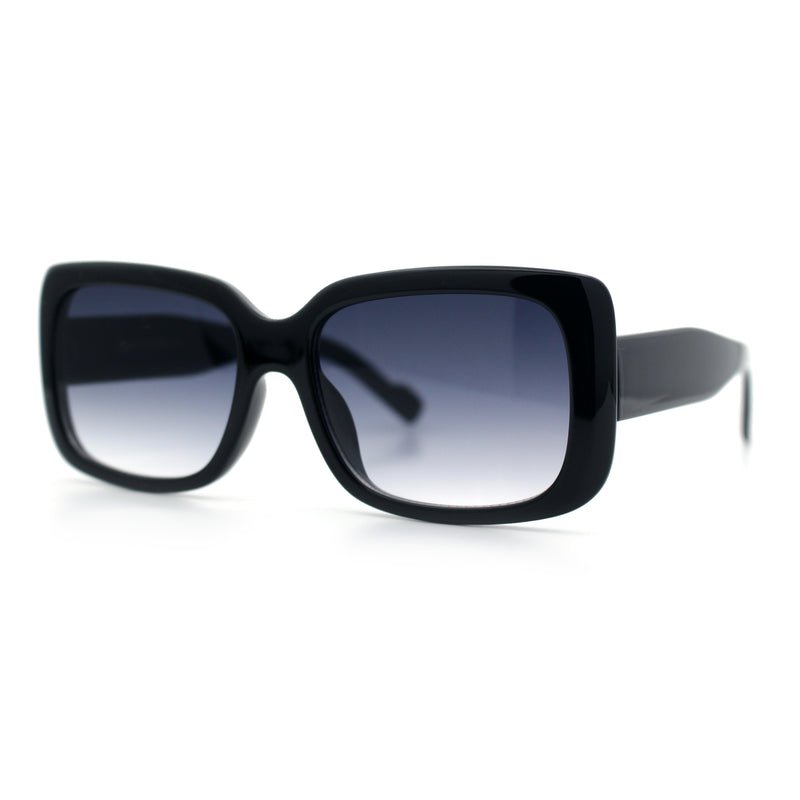 Womens Classy 90s Styling Chic Rectangle Designer Fashion Plastic Sunglasses
