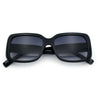 Womens Classy 90s Styling Chic Rectangle Designer Fashion Plastic Sunglasses