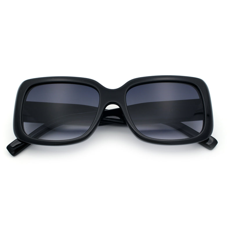 Womens Classy 90s Styling Chic Rectangle Designer Fashion Plastic Sunglasses