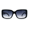 Womens Classy 90s Styling Chic Rectangle Designer Fashion Plastic Sunglasses