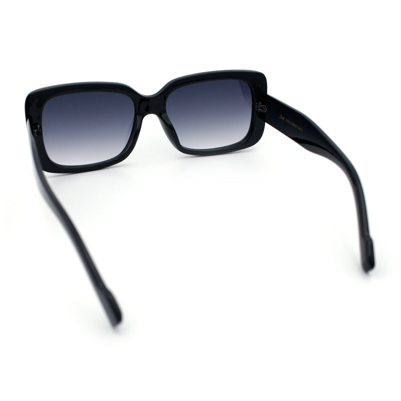 Womens Classy 90s Styling Chic Rectangle Designer Fashion Plastic Sunglasses