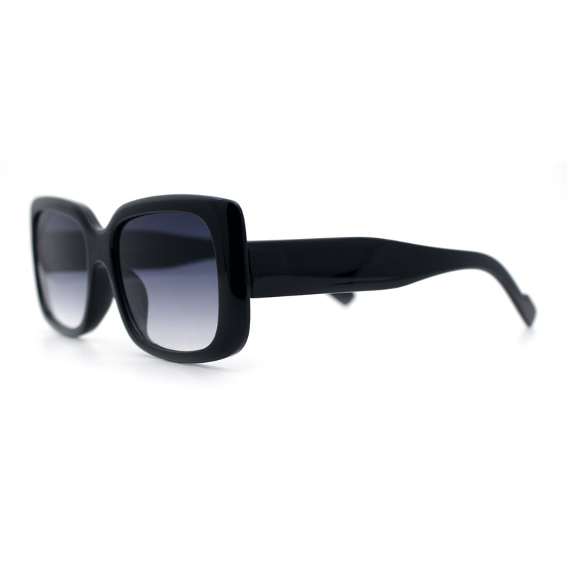 Womens Classy 90s Styling Chic Rectangle Designer Fashion Plastic Sunglasses