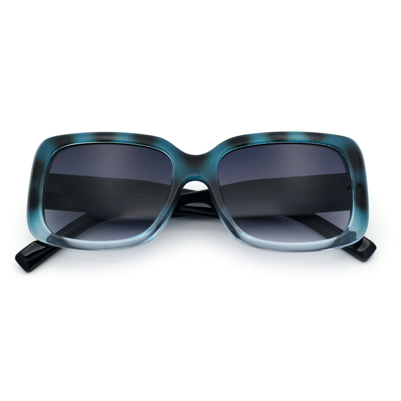 Womens Classy 90s Styling Chic Rectangle Designer Fashion Plastic Sunglasses