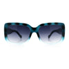 Womens Classy 90s Styling Chic Rectangle Designer Fashion Plastic Sunglasses