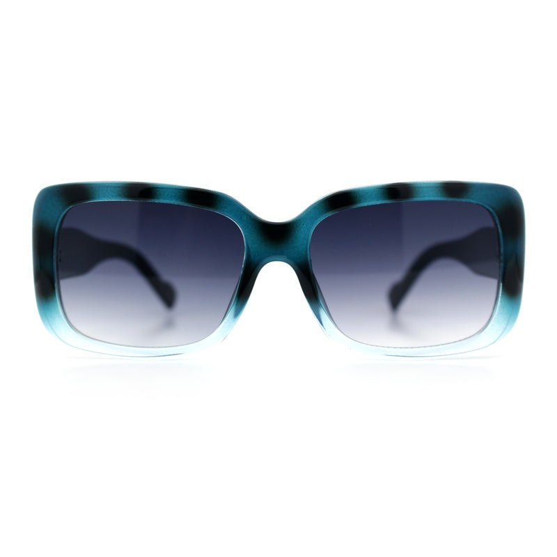 Womens Classy 90s Styling Chic Rectangle Designer Fashion Plastic Sunglasses