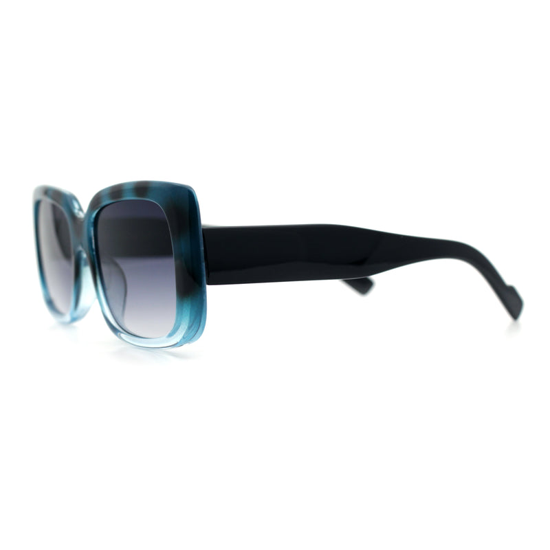 Womens Classy 90s Styling Chic Rectangle Designer Fashion Plastic Sunglasses