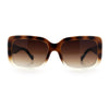 Womens Classy 90s Styling Chic Rectangle Designer Fashion Plastic Sunglasses